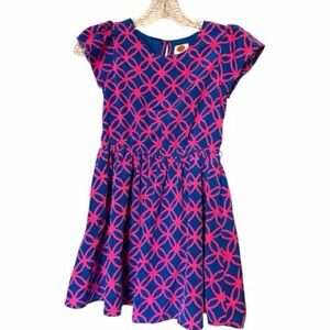 Stylish Pink and Blue Kids Dress